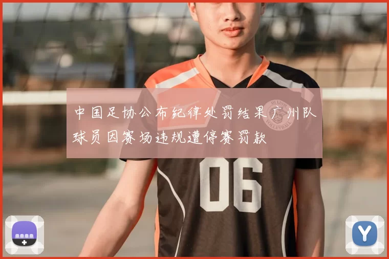 中国足协公布纪律处罚结果广州队球员因赛场违规遭停赛罚款